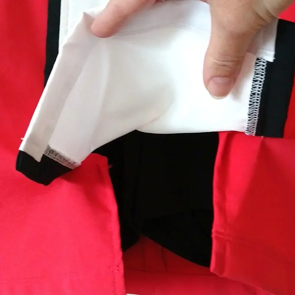 Lopez Golf Skirt With Built In Shorts Red And White Colorblock